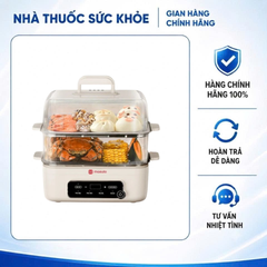 (Hàng chính hãng) Nồi Lẩu Hấp Đa Năng Masuto MSSteam 14.5L - 3in1 Lẩu Hầm Hấp 2 Tầng