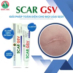 (Hàng chính hãng) Kem Bôi Sẹo SCAR GSV Hỗ Trợ Mờ Sẹo, Giảm Thâm - Tuýp 10G