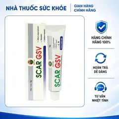 (Hàng chính hãng) Kem Bôi Sẹo SCAR GSV Hỗ Trợ Mờ Sẹo, Giảm Thâm - Tuýp 10G