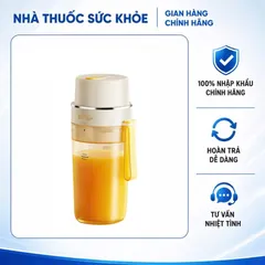 (Hàng nhập khẩu) Máy Xay Sinh Tố Cầm Tay Bear SB-MX04K Bản Quốc Tế - 2 Cối 400ml + 100ml, Lưỡi 12 Cánh