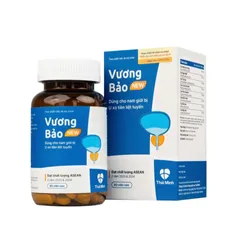 Viên uống Vương Bảo Thái Minh cho nam giới - Hỗ trợ sức khỏe tuyến tiền liệt từ thảo mộc tự nhiên - Lọ 80 viên