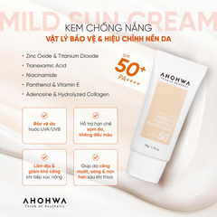 (Hàng chính hãng) Kem Chống Nắng Inter Cure Shield Plus Mild Sun Cream 50gr - SPF50+/PA++++, Hiệu Chỉnh Sắc Tố, X5 Bảo Vệ