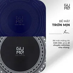(Hàng nhập khẩu) Miếng Lót Mặt Bếp Từ Chịu Nhiệt Gume GM-0118Z Màu Xanh Than