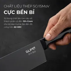 (Hàng nhập khẩu) Bộ dao thép không gỉ  4 món cao cấp Gume GMK23