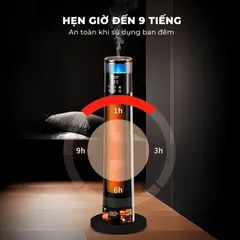 (Hàng nhập khẩu) Máy Sưởi Gốm Kèm Phun Sương Bù Ẩm GUME GM-S2558 - Điều Khiển Giọng Nói, Công Suất 2200W