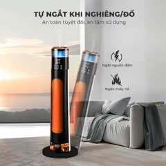 (Hàng nhập khẩu) Máy Sưởi Gốm Kèm Phun Sương Bù Ẩm GUME GM-S2558 - Điều Khiển Giọng Nói, Công Suất 2200W