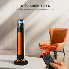 (Hàng nhập khẩu) Máy Sưởi Gốm Kèm Phun Sương Bù Ẩm GUME GM-S2558 - Điều Khiển Giọng Nói, Công Suất 2200W