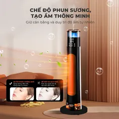 (Hàng nhập khẩu) Máy Sưởi Gốm Kèm Phun Sương Bù Ẩm GUME GM-S2558 - Điều Khiển Giọng Nói, Công Suất 2200W