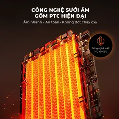 (Hàng nhập khẩu) Máy Sưởi Gốm Kèm Phun Sương Bù Ẩm GUME GM-S2558 - Điều Khiển Giọng Nói, Công Suất 2200W