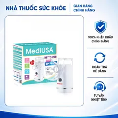 (Hàng nhập khẩu) Máy Xông Khí Dung Mesh MediUSA SP-79Pro - Cầm Tay Nhỏ Gọn, Sạc USB