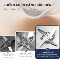 (Hàng nhập khẩu) Máy Làm Sữa Hạt Mini Pro GUME MSB-02 - Dung Tích 1.2L, 8 Chức Năng, Xay Nấu Mịn Không Cần Lọc Bã