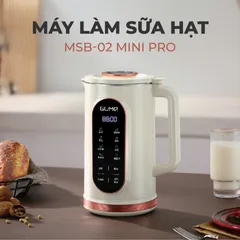 (Hàng nhập khẩu) Máy Làm Sữa Hạt Mini Pro GUME MSB-02 - Dung Tích 1.2L, 8 Chức Năng, Xay Nấu Mịn Không Cần Lọc Bã