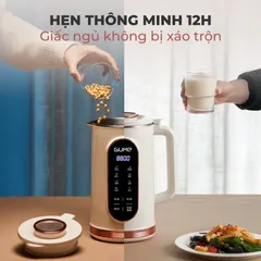(Hàng nhập khẩu) Máy Làm Sữa Hạt Mini Pro GUME MSB-02 - Dung Tích 1.2L, 8 Chức Năng, Xay Nấu Mịn Không Cần Lọc Bã