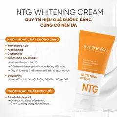 (Hàng nhập khẩu) Kem Dưỡng NTG Whitening Cream Ahohwa 50ml - Hỗ Trợ Làm Sáng Da, Cải Thiện Sắc Tố Da