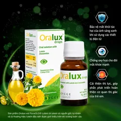 (Hàng nhập khẩu) Siro Oralux Drops Lọ 15ml - Hỗ Trợ Tăng Cường Thị Lực, Bảo Vệ Mắt Cho Bé