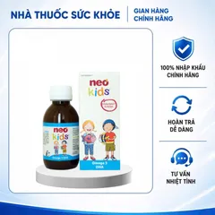 (Hàng nhập khẩu) Siro Neo Kids Omega 3 DHA Lọ 150ml - Dầu Cá Chuẩn IFOS, Hỗ Trợ Trí Não, Thị Lực Cho Bé