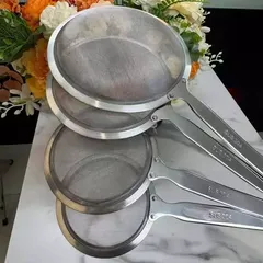 (Hàng nhập khẩu) Vợt Inox Lọc Dầu Vớt Bọt Gume GM-D2126S Đường Kính 8cm