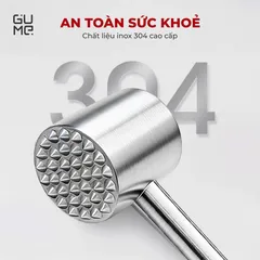 (Hàng nhập khẩu) Búa dằm thịt nox 304 đúc nguyên khối Gume GM-D2115