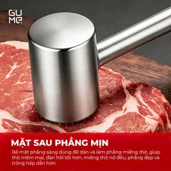 (Hàng nhập khẩu) Búa dằm thịt nox 304 đúc nguyên khối Gume GM-D2115