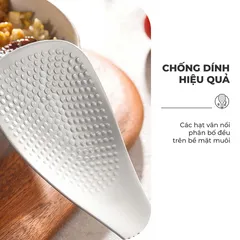 (Hàng nhập khẩu) Muôi Xới Cơm Inox Phủ Titanium Cao Cấp Không Gỉ Gume GM-D2116