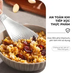 (Hàng nhập khẩu) Muôi Xới Cơm Inox Phủ Titanium Cao Cấp Không Gỉ Gume GM-D2116