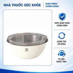 (Hàng nhập khẩu) Bộ Rổ Chậu Inox 304 GUME GM-DR0025 Size 25cm - Thiết Kế 2 Trong 1
