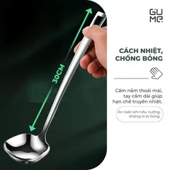 (Hàng nhập khẩu) Muôi Canh Dáng Vuông Inox 316 Gume GM - D2119