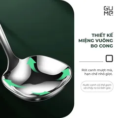 (Hàng nhập khẩu) Muôi Canh Dáng Vuông Inox 316 Gume GM - D2119