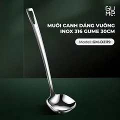 (Hàng nhập khẩu) Muôi Canh Dáng Vuông Inox 316 Gume GM - D2119
