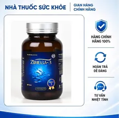 (Hàng chính hãng) Viên uống Zimega-3 Tín Phong hỗ trợ bổ sung DHA và EPA - Hộp 30 viên
