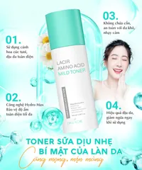 (Hàng chính hãng) Toner Sữa Dịu Nhẹ Lacir Amino Acid Mild Dr Lacir 100ML - Dưỡng Ẩm Cho Da Khô, Da Nhạy Cảm
