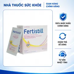 Gói Uống Fertistill Ý Tăng Thụ Thai Cho Nữ - Bổ Sung Myo-Inositol, Coenzyme Q10, Vitamin D3, Hỗ Trợ Chất Lượng Trứng Cho Phụ Nữ Mang Thai