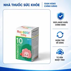(Hàng nhập khẩu) Men Vi Sinh Rainbovit Baby Probiotic 10 Chủng Cho Bé - Hỗ Trợ Hệ Tiêu Hóa