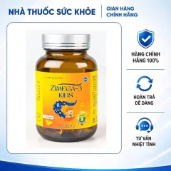 (Hàng chính hãng) Viên uống Zimega-3 Kids Tín Phong hỗ trợ bổ sung DHA cho trẻ từ 3 tuổi