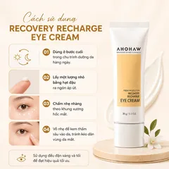 (Hàng nhập khẩu) Kem Dưỡng Mắt Ahohwa Recovery Recharge Eye Cream 30gr - Cấp Ẩm, Cải Thiện Nếp Nhăn Vùng Mắt