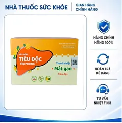 (Hàng chính hãng) Tiêu Độc Tín Phong Hỗ Trợ Thanh Nhiệt, Giải Độc - Hộp 18 Ống