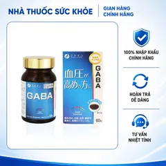 (Hàng nhập khẩu) Viên Uống FFC GABA Fine Japan 60 Viên - Hỗ Trợ Ổn Định Huyết Áp, Bổ Sung DHA EPA