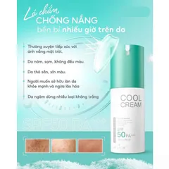 (Hàng chính hãng) Kem Chống Nắng Cool Cream Face Tuyết Sữa Gạo Dr Lacir 50g - SPF 55/PA+++, Bảo Vệ Da, Dưỡng Ẩm