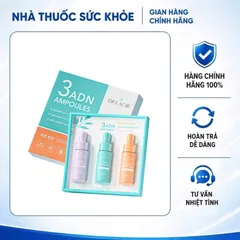 (Hàng chính hãng) Serum Bộ Ba ADN Ampoules Dr Lacir - Bộ 3 Chai (Mỗi Chai 10ml) - Trẻ Hóa, Phục Hồi, Mờ Thâm Nám