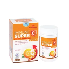 (Hàng nhập khẩu) Immune Super C+ LunaRosaQ Lọ 60 Viên - Bổ Sung Vitamin C, Kẽm, Vitamin D3 Hỗ Trợ Tăng Cường Sức Đề Kháng