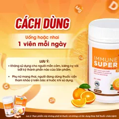 (Hàng nhập khẩu) Immune Super C+ LunaRosaQ Lọ 60 Viên - Bổ Sung Vitamin C, Kẽm, Vitamin D3 Hỗ Trợ Tăng Cường Sức Đề Kháng