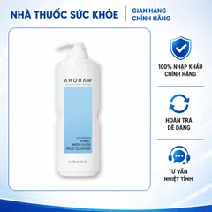 (Hàng nhập khẩu) Sữa Tẩy Trang Ahohaw Hybrid Water Fluide Milky Cleanser 1200ml - 3in1 Làm Sạch, Cấp Ẩm, Dịu Nhẹ Cho Mọi Loại Da