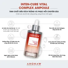 (Hàng nhập khẩu) Tinh Chất Dưỡng Trắng, Mờ Thâm, Giảm Sắc Tố Sạm Màu Ahohaw Inten Cure Vital Complex Ampoule 150ml