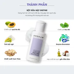 (Hàng nhập khẩu) Bột Tẩy Da Chết Sinh Học Ahohaw Inten Cure Enzyme Wash Powder 50g - Tẩy Tế Bào Chết Dịu Nhẹ, Da Mịn Thoáng