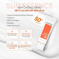 (Hàng nhập khẩu) Tinh Chất Chống Nắng Ahohwa Inten Cure Shield Plus Sun Essence 50g - SPF 50+/PA+++ Bảo Vệ Da, Dưỡng Ẩm