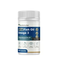 (Hàng nhập khẩu) AusNatures Wild Fish Oil Lọ 110 Viên - Dầu Cá Omega 3 Hỗ Trợ Tim Mạch, Não Bộ, Thị Lực