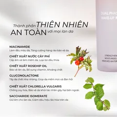 (Hàng nhập khẩu) Lotion Tẩy Trang Décaar Dual Phase Makeup Remover 250ML - Làm Sạch Sâu Lớp Trang Điểm, Cấp Ẩm & Làm Dịu Da