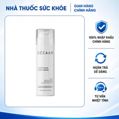 (Hàng nhập khẩu) Kem Dưỡng Ban Đêm Décaar Youth Elixir Night Cream 100ML - Hỗ Trợ Trẻ Hóa, Giảm Nếp Nhăn & Phục Hồi Da