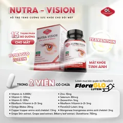Viên uống hỗ trợ mắt Nutra Vision Olympian Labs - Vitamin và Khoáng Chất Bảo Vệ Mắt, Giảm Mệt Mỏi, Sản Phẩm Chính Hãng Mỹ
