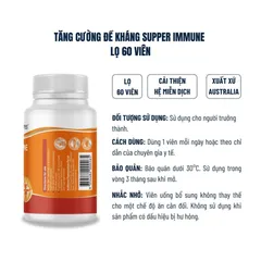 (Hàng nhập khẩu) AusNatures Super Immune Lọ 60 Viên - Bổ Sung Kẽm & Vitamin C Hỗ Trợ Tăng Cường Sức Đề Kháng